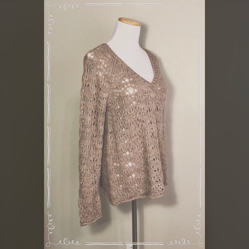 American Eagle Knit Sweater - Size M - Tan